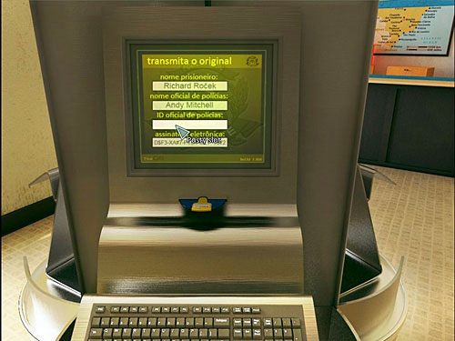 Okaże się, że Andy musi wpisać w puste pole (kliknij je symbolem lupy) swój numer ID - Uwolnij Richarda z aresztu (opcja pierwsza) | Rozdział 6 | Alternativa - Alternativa - poradnik do gry