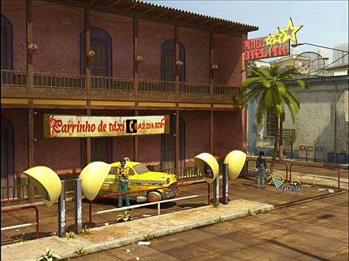 W rosnących nieopodal zaroślach (przy palmie po prawej) znajdziesz kawałek szmaty - Uwolnij Richarda z aresztu (opcja druga) | Rozdział 6 | Alternativa - Alternativa - poradnik do gry