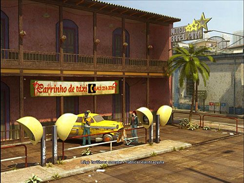 Opuść dziedziniec hotelu (w lewo) i powróć na postój taksówek przy lotnisku - Uwolnij Richarda z aresztu (opcja druga) | Rozdział 6 | Alternativa - Alternativa - poradnik do gry