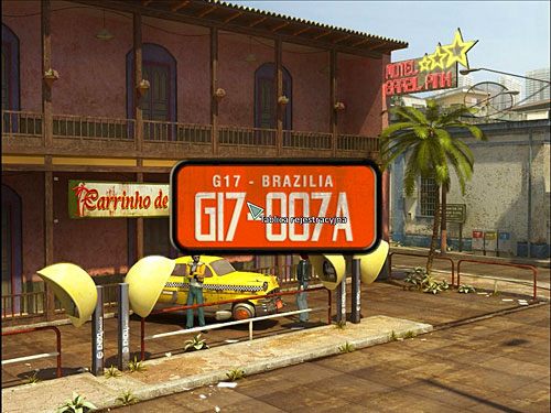 Kliknij czystą tablicę rejestracyjną taksówki, a następnie jej zbliżenie z czytelnym numerem, by Andrea go zapamiętała - Uwolnij Richarda z aresztu (opcja druga) | Rozdział 6 | Alternativa - Alternativa - poradnik do gry