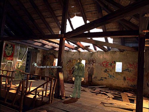 Wejdź do domu po prawej i podejdź do teleportu (po lewej) - Dostań się do kompleksu Endory | Rozdział 6 | Alternativa - Alternativa - poradnik do gry