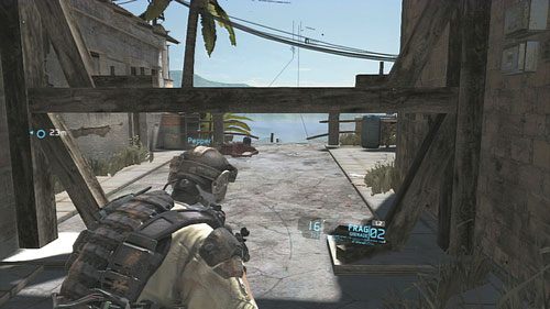 Gdy oczyścimy ulicę biegniemy do punktu nawigacyjnego - Misja 1 Nimble Guardian (2) | Opis przejścia Ghost Recon - Future Soldier - Tom Clancys Ghost Recon: Future Soldier - poradnik do gry