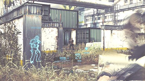 Eliminację zaczynamy od osobnika po lewej - Misja 3 Noble Tempest (1) | Opis przejścia Ghost Recon - Future Soldier - Tom Clancys Ghost Recon: Future Soldier - poradnik do gry