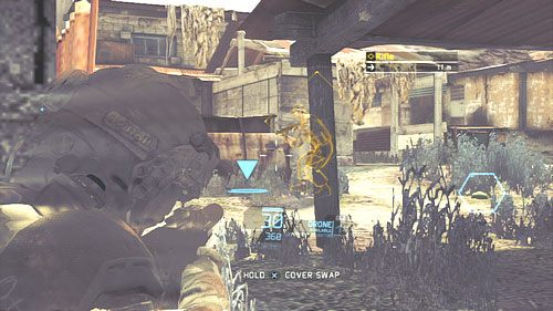 Eliminację przeciwników najlepiej rozpocząć od jednoczesnego zabicia najemnika patrolującego środek oraz dwóch najemników kontrolujących lewą stronę - Misja 3 Noble Tempest (2) | Opis przejścia Ghost Recon - Future Soldier - Tom Clancys Ghost Recon: Future Soldier - poradnik do gry