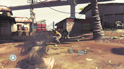 Spacerując spokojnie po punktach nawigacyjnych wpadniemy w końcu na uciekających cywili - Misja 3 Noble Tempest (3) | Opis przejścia Ghost Recon - Future Soldier - Tom Clancys Ghost Recon: Future Soldier - poradnik do gry