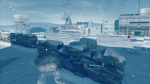 Chowamy się za zasłoną i przełączamy się w tryb sterowania robotem - Misja 5 Silent Talon (2) | Opis przejścia Ghost Recon - Future Soldier - Tom Clancys Ghost Recon: Future Soldier - poradnik do gry