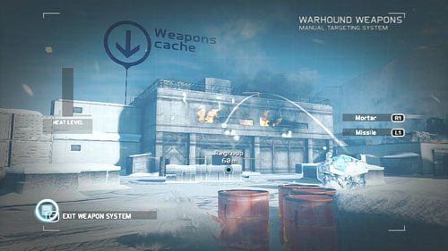 Gdy ucichną strzały opuszczamy bezpieczne wzgórze schodząc w dół i od razu chowamy się przed kolejną falą wrogów - Misja 5 Silent Talon (2) | Opis przejścia Ghost Recon - Future Soldier - Tom Clancys Ghost Recon: Future Soldier - poradnik do gry