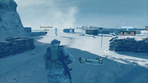 Jak tylko oczyścimy teren podbiegamy do punktu ewakuacji i kończymy misję - Misja 5 Silent Talon (2) | Opis przejścia Ghost Recon - Future Soldier - Tom Clancys Ghost Recon: Future Soldier - poradnik do gry