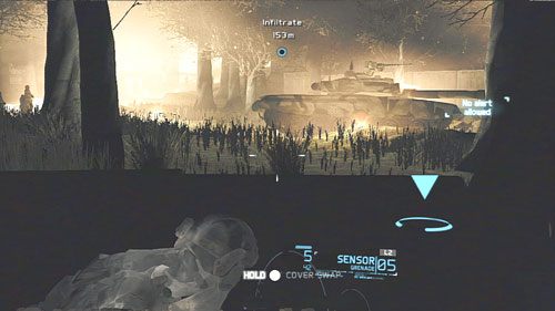 Posuwając się dalej naprzód trafimy na konwój czołgów - Misja 6 Firefly Rain (1) | Opis przejścia Ghost Recon - Future Soldier - Tom Clancys Ghost Recon: Future Soldier - poradnik do gry