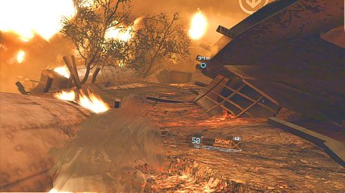 Zaraz po tym jak unieruchomimy pojazd obok rozbitego samolotu ruszamy w górę ścieżką po prawej stronie - Misja 6 Firefly Rain (3) | Opis przejścia Ghost Recon - Future Soldier - Tom Clancys Ghost Recon: Future Soldier - poradnik do gry