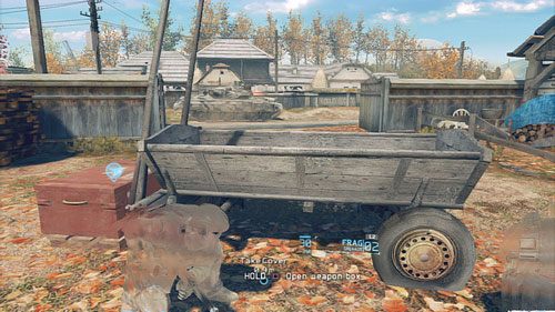 Po walce udajemy się do oznaczonego budynku i oglądamy krótki przerywnik, po którym wyjdzie wprost na wrogi konwój - Misja 9 Valiant Hammer (2) | Opis przejścia Ghost Recon - Future Soldier - Tom Clancys Ghost Recon: Future Soldier - poradnik do gry