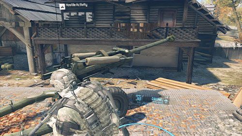 Po oczyszczeniu terenu podkładamy ładunek pod artylerię i uciekamy nim wybuchnie - Misja 9 Valiant Hammer (2) | Opis przejścia Ghost Recon - Future Soldier - Tom Clancys Ghost Recon: Future Soldier - poradnik do gry