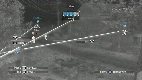 Oznaczamy czterech z pięciu żołnierzy i podczas wykonywania jednoczesnego strzału pozbywamy się wszystkich przeciwników - Misja 9 Valiant Hammer (2) | Opis przejścia Ghost Recon - Future Soldier - Tom Clancys Ghost Recon: Future Soldier - poradnik do gry