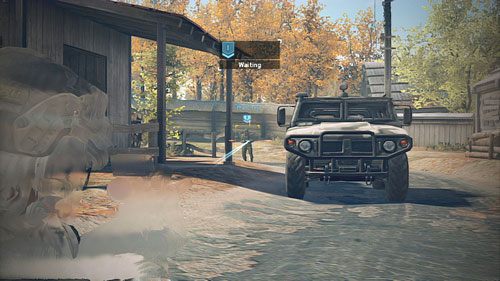 Maszerujemy dalej w stronę artylerii, pozbywamy się samotnego żołnierza, zajmujemy pozycję przy oznaczonych drzwiach i wywarzamy je wraz z kompanem - Misja 9 Valiant Hammer (2) | Opis przejścia Ghost Recon - Future Soldier - Tom Clancys Ghost Recon: Future Soldier - poradnik do gry