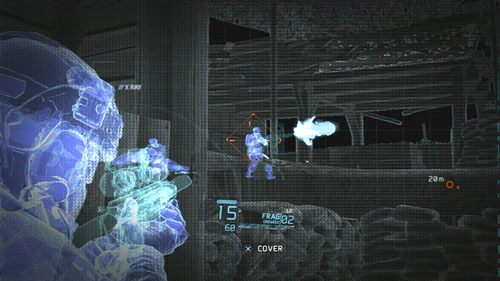 Trzymając się lewej strony dotrzemy do wyjścia z budynku prowadzącego na ufortyfikowane pozycje wroga z flanki - Misja 9 Valiant Hammer (2) | Opis przejścia Ghost Recon - Future Soldier - Tom Clancys Ghost Recon: Future Soldier - poradnik do gry
