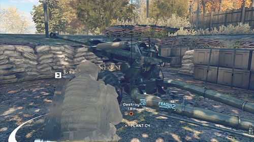 Po oczyszczeniu terenu podkładamy ładunek pod artylerię i opuszczamy szybko teren starcia - Misja 9 Valiant Hammer (2) | Opis przejścia Ghost Recon - Future Soldier - Tom Clancys Ghost Recon: Future Soldier - poradnik do gry