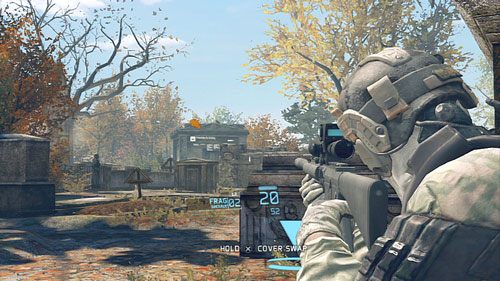 Pierwszego snajpera najdziemy w oddali na dachu budynku po lewej - Misja 9 Valiant Hammer (3) | Opis przejścia Ghost Recon - Future Soldier - Tom Clancys Ghost Recon: Future Soldier - poradnik do gry