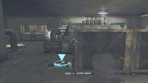 Przechodząc przez kotłownie rozprawiamy się z żołnierzem czającym się po lewej stronie przy oknie z widokiem na interesującą nas cele - Misja 10 Gallant Thief (3) | Opis przejścia Ghost Recon - Future Soldier - Tom Clancys Ghost Recon: Future Soldier - poradnik do gry