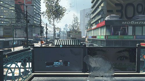 Następnie zajmujemy się przeciwnikami, którzy wyskoczą z ciężarówki oraz snajperami rozstawionymi na budynkach w oddali po lewej i po prawej stronie - Misja 11 Invisible Bear (2) | Opis przejścia Ghost Recon - Future Soldier - Tom Clancys Ghost Recon: Future Soldier - poradnik do gry