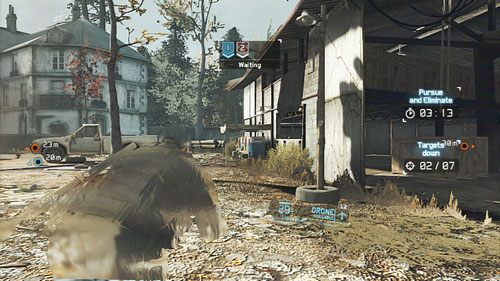 Oznaczamy drugi cel i przekradamy się na drugą stronę placu (czołgając się, jeśli zajdzie taka potrzeba) - Misja 12 Shattered Mountain (1) | Opis przejścia Ghost Recon - Future Soldier - Tom Clancys Ghost Recon: Future Soldier - poradnik do gry