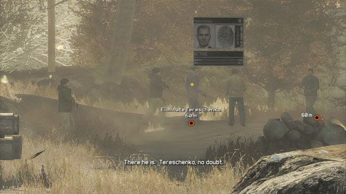 Gdy dotrzemy do niewielkiego wzniesienia ustawiamy się w wyznaczonym miejscu, wspinamy się na górę i rozpoczynamy pogoń za dwoma ostatnimi VIP-ami - Misja 12 Shattered Mountain (2) | Opis przejścia Ghost Recon - Future Soldier - Tom Clancys Ghost Recon: Future Soldier - poradnik do gry