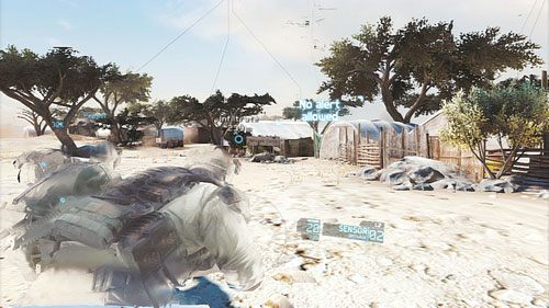 Po opuszczeniu pojazdu zaczniemy przedzierać się przez obóz uchodźców w stronę naszego celu - Misja 2 Subtle Arrow (1) | Wyzwania w Ghost Recon - Future Soldier - Tom Clancys Ghost Recon: Future Soldier - poradnik do gry