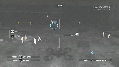 Po zbliżeniu się do obozu wroga wykonujemy zwiad dronem - Misja 3 Noble Tempest (1) | Wyzwania w Ghost Recon - Future Soldier - Tom Clancys Ghost Recon: Future Soldier - poradnik do gry