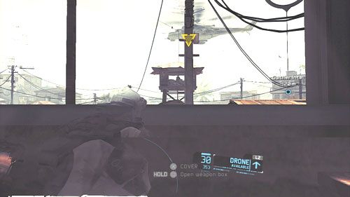 Podążając za kompanami wchodzimy na piętro budynku i wykonujemy rozpoznanie - Misja 3 Noble Tempest (2) | Wyzwania w Ghost Recon - Future Soldier - Tom Clancys Ghost Recon: Future Soldier - poradnik do gry