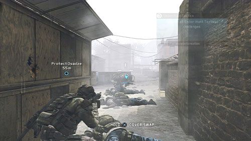 W tym miejscu włączamy kamuflaż i czekamy aż wrogowie sami do nas przyjdą - Misja 7 Ember Hunt (3) | Wyzwania w Ghost Recon - Future Soldier - Tom Clancys Ghost Recon: Future Soldier - poradnik do gry