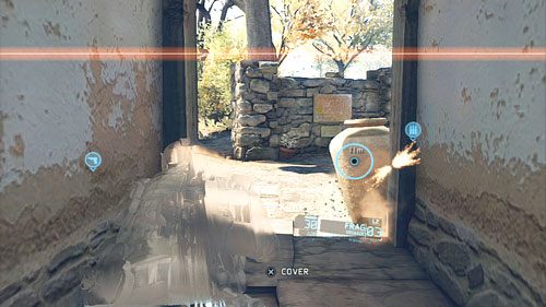 Wyzwanie zaczyna się po wejściu na cmentarz, aby zminimalizować ryzyko oberwania przez cały cmentarz poruszamy się przemykając od zasłony do zasłony - Misja 9 Valiant Hammer | Wyzwania w Ghost Recon - Future Soldier - Tom Clancys Ghost Recon: Future Soldier - poradnik do gry