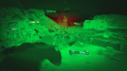 Ostrożnie przechodzimy przez strzeżony teren lewą stroną z włączoną termowizją ułatwiającą nam lokalizowanie przeciwników - Misja 10 Gallant Thief (1) | Wyzwania w Ghost Recon - Future Soldier - Tom Clancys Ghost Recon: Future Soldier - poradnik do gry