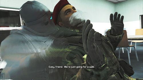 Drzwi, którymi mieliśmy przedostać się dalej, zabezpieczone są skanerem siatkówki - Misja 10 Gallant Thief (2) | Wyzwania w Ghost Recon - Future Soldier - Tom Clancys Ghost Recon: Future Soldier - poradnik do gry