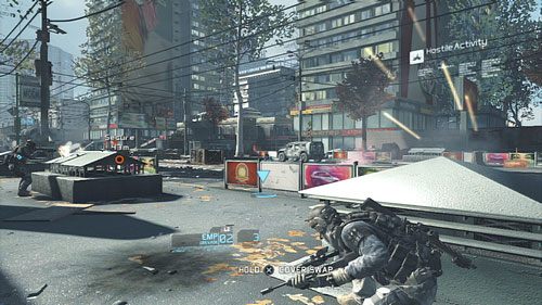 Innym stosownym momentem na wykonanie tego wyzwania jest walka podczas przedzierania się wzdłuż ulicy - Misja 11 Invisible Bear | Wyzwania w Ghost Recon - Future Soldier - Tom Clancys Ghost Recon: Future Soldier - poradnik do gry