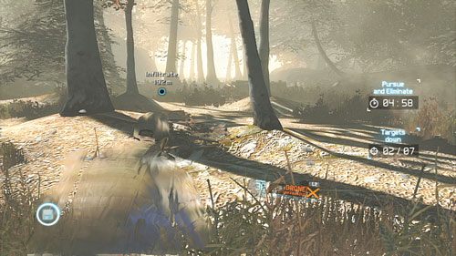 Po dość długim marszu przez kolejne punkty nawigacyjne dostaniemy limit czasowy na pozbycie się trzech VIP-ów szykujących się do ucieczki - Misja 12 Shattered Mountain (2) | Wyzwania w Ghost Recon - Future Soldier - Tom Clancys Ghost Recon: Future Soldier - poradnik do gry