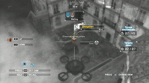 Trzeciego VIP-a odnajdzie za ciężarówką stojącą pod wysokim budynkiem - Misja 12 Shattered Mountain (3) | Wyzwania w Ghost Recon - Future Soldier - Tom Clancys Ghost Recon: Future Soldier - poradnik do gry