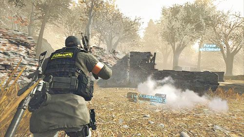 Jak tylko oczyścimy teren sprintem biegniemy w stronę uciekającego VIP-a - Misja 12 Shattered Mountain (3) | Wyzwania w Ghost Recon - Future Soldier - Tom Clancys Ghost Recon: Future Soldier - poradnik do gry