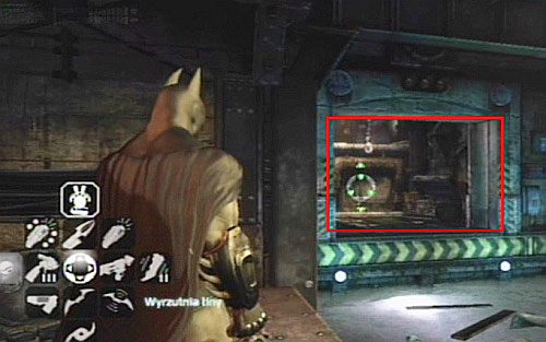 Przedostań się nad wodą używając wyrzutni lin na drugą stronę - Przesłuchaj trzech zbirów - Opis przejścia - Batman: Arkham City - Harley Quinns Revenge - poradnik do gry