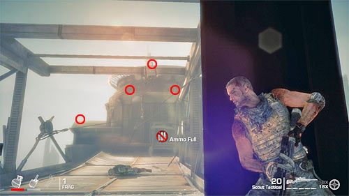 Po wygranej bitwie rozejrzyj się po okolicy, otrzymując ostrzeżenie o przebywających w okolicy snajperach - Rozdział XII - The Rooftops - Dotrzyj do wieży radiowej | Opis przejścia - Spec Ops: The Line - poradnik do gry