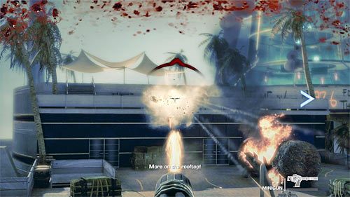 Następne miejsce, które musisz ostrzelać to pokazany na powyższym screenie lewy balkonik - Rozdział XII - The Rooftops - Osłaniaj Lugo | Opis przejścia Spec Ops The Line - Spec Ops: The Line - poradnik do gry