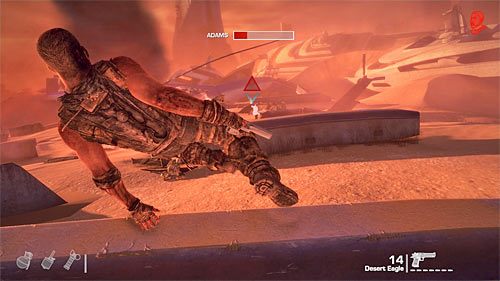 Niezależnie od tego którą ze ścieżek masz zamiar wybrać rozpocznij od zastrzelenia dwóch najbliżej rozstawionych wrogich żołnierzy - Rozdział XIII - Adams - Odszukaj Adamsa | Opis przejścia Spec Ops The Line - Spec Ops: The Line - poradnik do gry