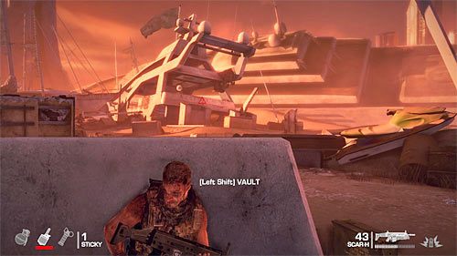 Dopiero po wstępnym oczyszczeniu okolicy zainteresuj się wspomnianym wcześniej snajperem z jachtu (powyższy screen) - Rozdział XIII - Adams - Podążaj za sygnałem Lugo | Opis przejścia - Spec Ops: The Line - poradnik do gry