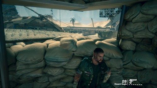 Jednak moim zdaniem najprostsza ścieżka znajduje się po lewej stronie, gdzie znajduje się wejście do umocnionego bunkra - Epilog | Opis przejścia Spec Ops The Line - Spec Ops: The Line - poradnik do gry