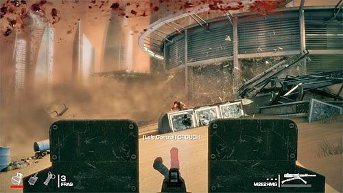 Na zeskoczenie na dół zdecyduj się dopiero po wstępnym oczyszczeniu okolicy - Rozdział II - The Dune - Dostań się do Gniazda | Opis przejścia - Spec Ops: The Line - poradnik do gry