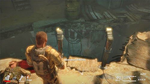 Niezależnie od wybranego wariantu zachowania rozejrzyj się za skrzynką z granatami ogłuszającymi - Rozdział IV - The Refugees - Zlokalizuj zakładnika | Opis przejścia - Spec Ops: The Line - poradnik do gry