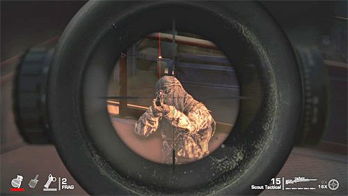 Przesuń się jeszcze bardziej w lewo, ustawiając się za jednym z murków - Rozdział V - The Edge - Wyeliminuj snajperów | Opis przejścia Spec Ops The Line - Spec Ops: The Line - poradnik do gry