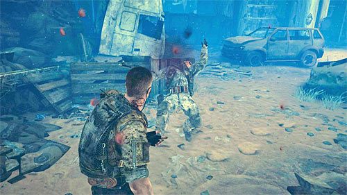 Rozdział ten rozpoczynasz w bardzo niekorzystnym położeniu, a mianowicie jedynie z pistoletem Desert Eagle i w otoczeniu jednostek wroga - Rozdział VI - The Pit - Przetrwaj do momentu przybycia reszty oddziału Delta | Opis przejścia - Spec Ops: The Line - poradnik do gry