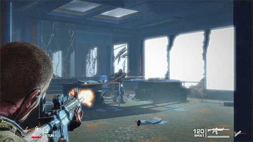 Przystąp do atakowania zmierzających w Waszą stronę jednostek wroga, nie pozwalając się nikomu zbliżyć - Rozdział X - Riggs - Podążaj za Riggsem do koloseum | Opis przejścia - Spec Ops: The Line - poradnik do gry