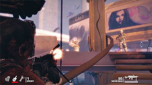 Po wygranej bitwie wejdź do środka i udaj się w stronę schodów prowadzących na wyższy poziom - Rozdział XI - Alone - Odwróć uwagę żołnierzy | Opis przejścia Spec Ops The Line - Spec Ops: The Line - poradnik do gry