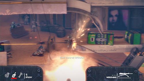 Wznów atakowanie wrogów po tym jak sojusznicy zjadą po linach na niższy poziom, w szczególności uważając na przeciwników korzystających ze schodów ruchomych - Rozdział XI - Alone - Ochraniaj swój oddział | Opis przejścia Spec Ops The Line - Spec Ops: The Line - poradnik do gry