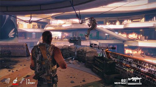 Pozostało Ci już tylko zaczekać aż Twoi koledzy dotrą szczęśliwie na dach budynku - Rozdział XI - Alone - Ochraniaj swój oddział (kontynuacja) | Opis przejścia - Spec Ops: The Line - poradnik do gry